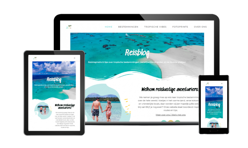 Mock up Webdesign Salty
